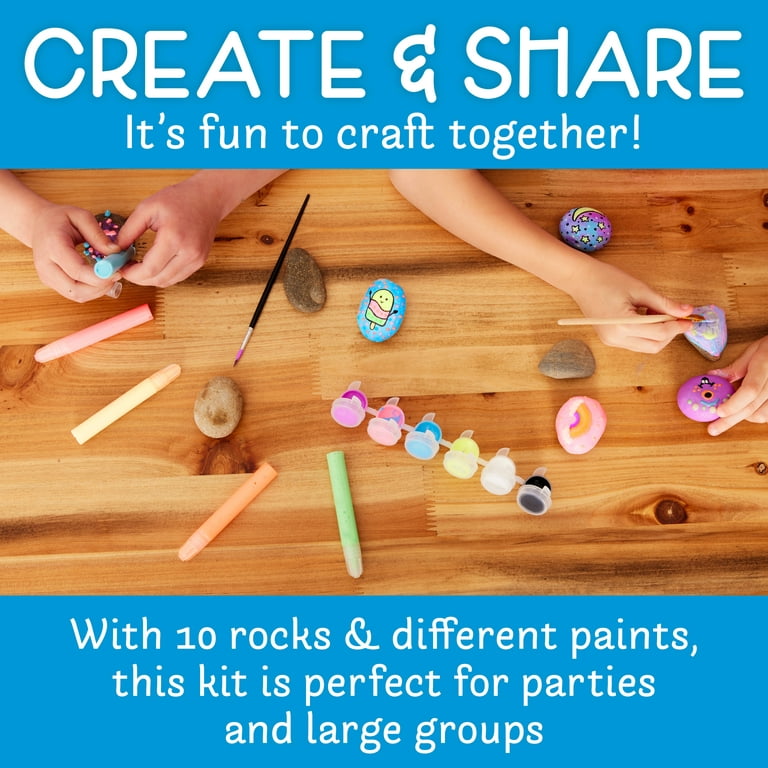 Creative Kids Rock Painting Outdoor Activity Kit for Kids