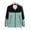 Green#1, variant on Plus Size Women's Casual Zip Up Jacket – Long Sleeve Hoodless Windbreaker with Pockets, Solid Color-Block Outwear for Daily Wear, Work, Parties, and Travel