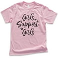 thumbnail image 1 of Kids Girls Support Girls Shirt, Youth Kids Girl T-Shirt, Girl Power Shirt, Feminist Shirt, Feminism Shirt, Light Pink, X-Large, 1 of 4