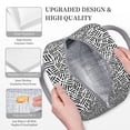 thumbnail image 3 of Disketp Weave Geometric Bolsa Térmica para Almuerzo, Lonchera con Abertura Amplia y Gran Capacidad, Organizador Reutilizable para Mujeres, Hombres y Adultos, 3 of 6
