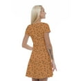 thumbnail image 2 of Women’s A Line Halloween Summer Dress, Retro Triangle Arrangement, Cross Wrap V Neck, 6 Sizes, by Ambesonne, 2 of 2