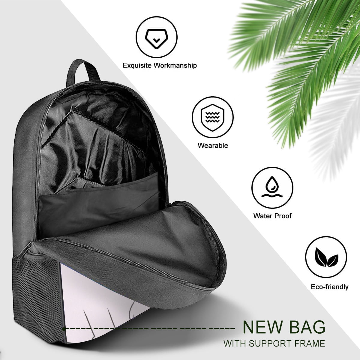 Cat Backpack 17 Inch Large Capacity Casual Daily Commuter Backpack