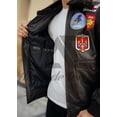 thumbnail image 2 of Alamodetrend G-1 Bomber Jacket, Embroided 17 Front, Back & Side Patches, Men's L, 2 of 6