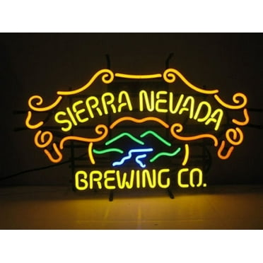 Desung Brand New Sierra Nevada Neon Sign Handcrafted Real Glass Beer Bar Pub Man Cave Sports Neon Light 24"x 20" 124SND