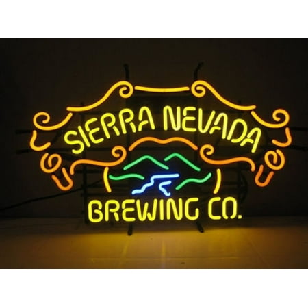 Desung Brand New Sierra Nevada Neon Sign Handcrafted Real Glass Beer Bar Pub Man Cave Sports Neon Light 24