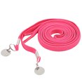 thumbnail image 2 of Porfeet 1 Pair Candy Color One Hand No Tie Laziness Shoelaces Metal Circle Elastic Laces,Pink, 2 of 10