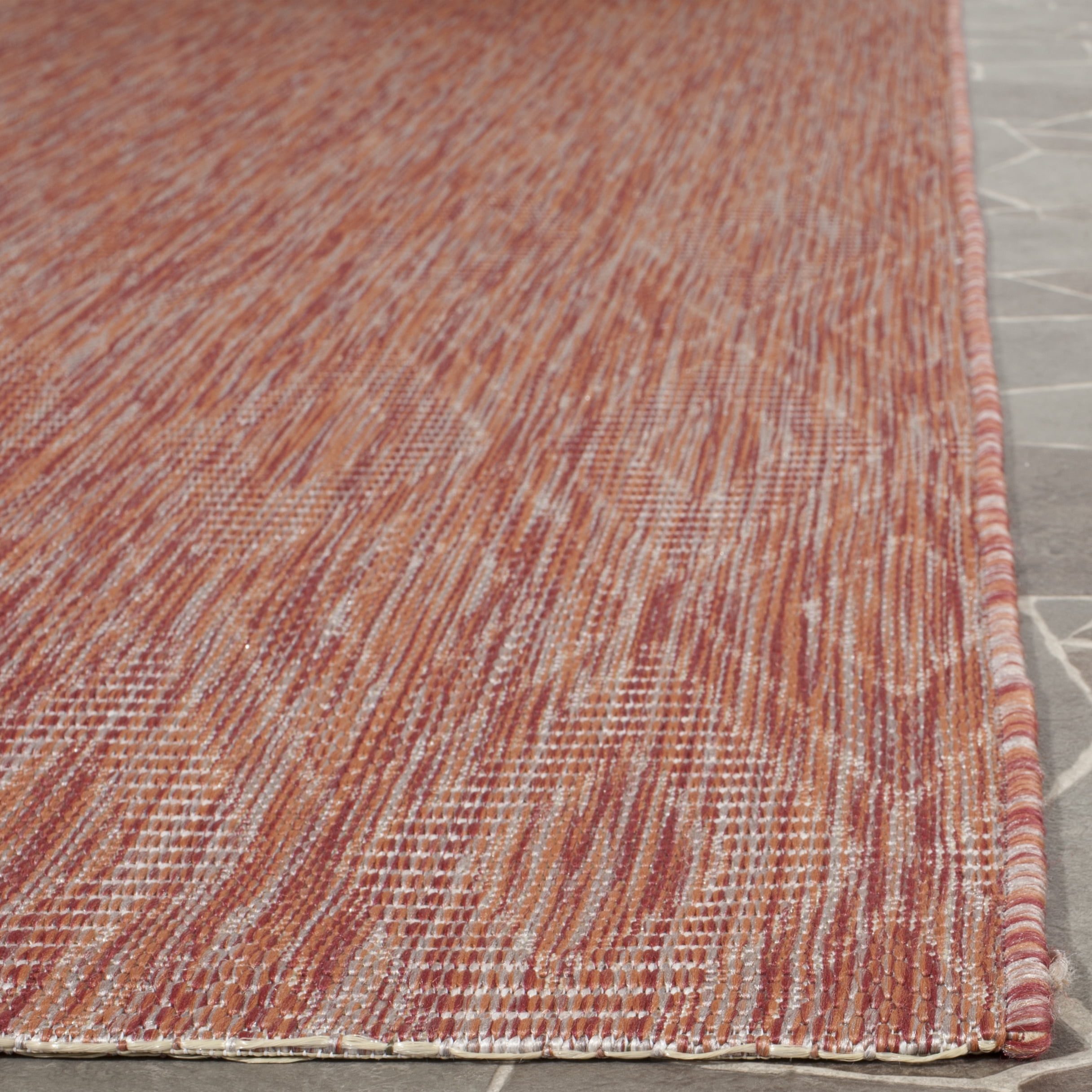 Safavieh Courtyard Teodor Geometric Indoor/Outdoor Runner Rug, Red, 2'3" x 10'