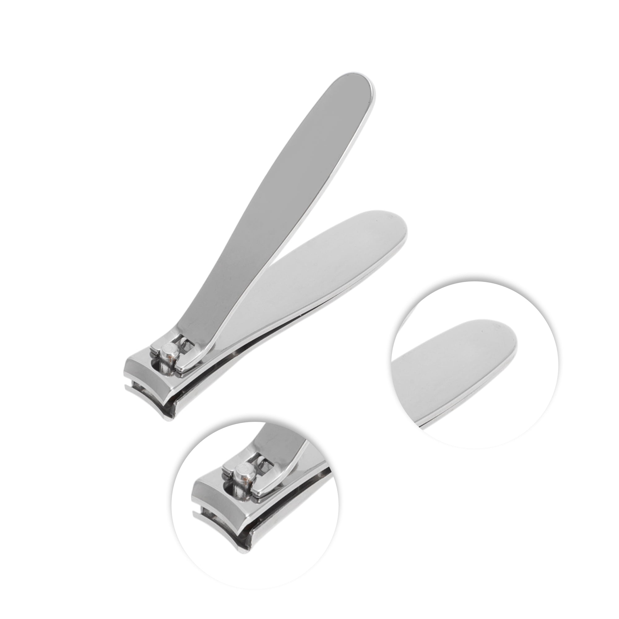 Unique Bargains 1pc Carbon Steel Convenient Nail Clippers 3.15" Length Silver Tone Small