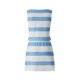 thumbnail image 5 of VISgogo Vestido casual de verano para mujer sin mangas con cuello en V profundo con cordón a rayas con bolsillos VISgogo  moda, 5 of 9