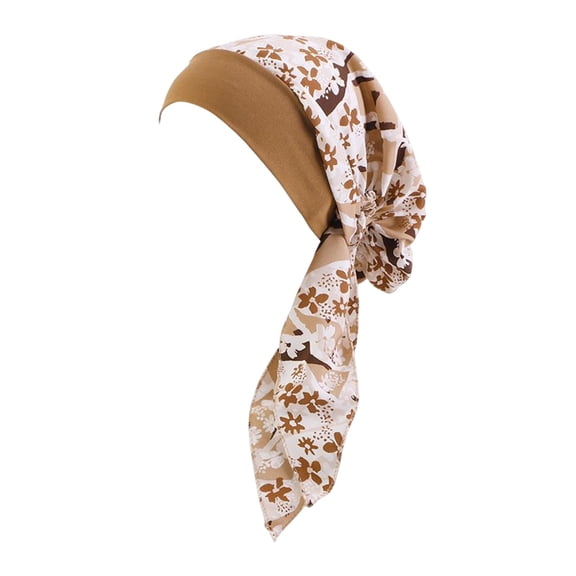 Segolike Soft Women Turban Head Wrap Scarf Hat Girls Hair Cover Sleeping Beanie Sleep Turbans Headscarf African Headwrap Headwear Cap Headband Khaki