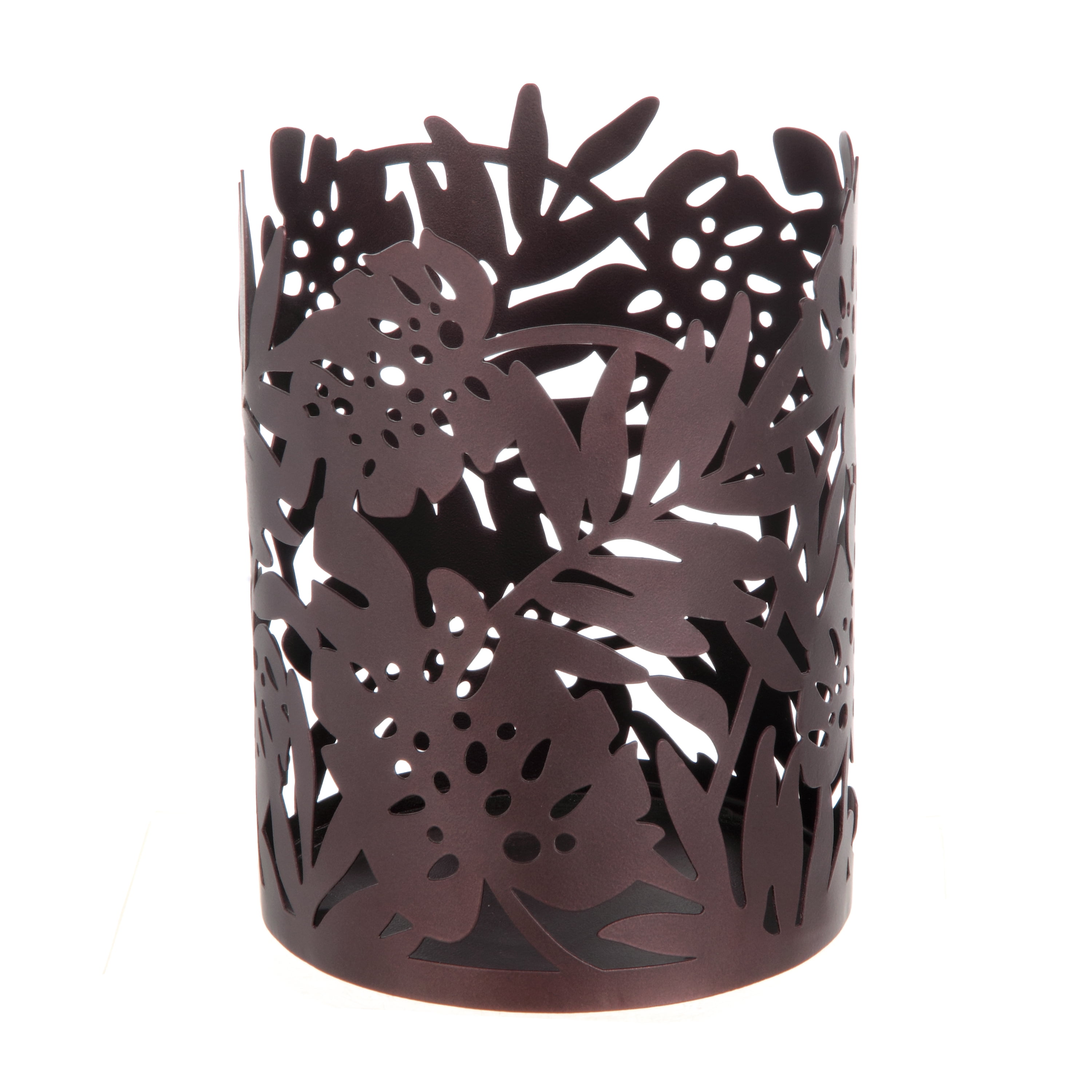 Better Homes & Gardens Gold Pillar Candle Holder Leaf