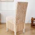thumbnail image 4 of DEKAXID - Funda de silla con falda ondulada elegante - Funda elástica y lavable a máquina para sillas de comedor - Protector de asiento duradero para el hogar - Ajuste universal para la decoración de, 4 of 7