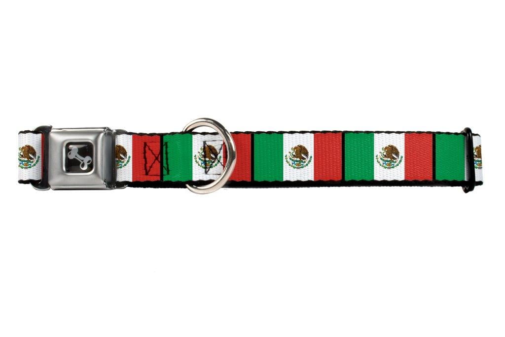 Mexico Mexican Flag Green White Red Fun Animal Seatbelt Pet Collar
