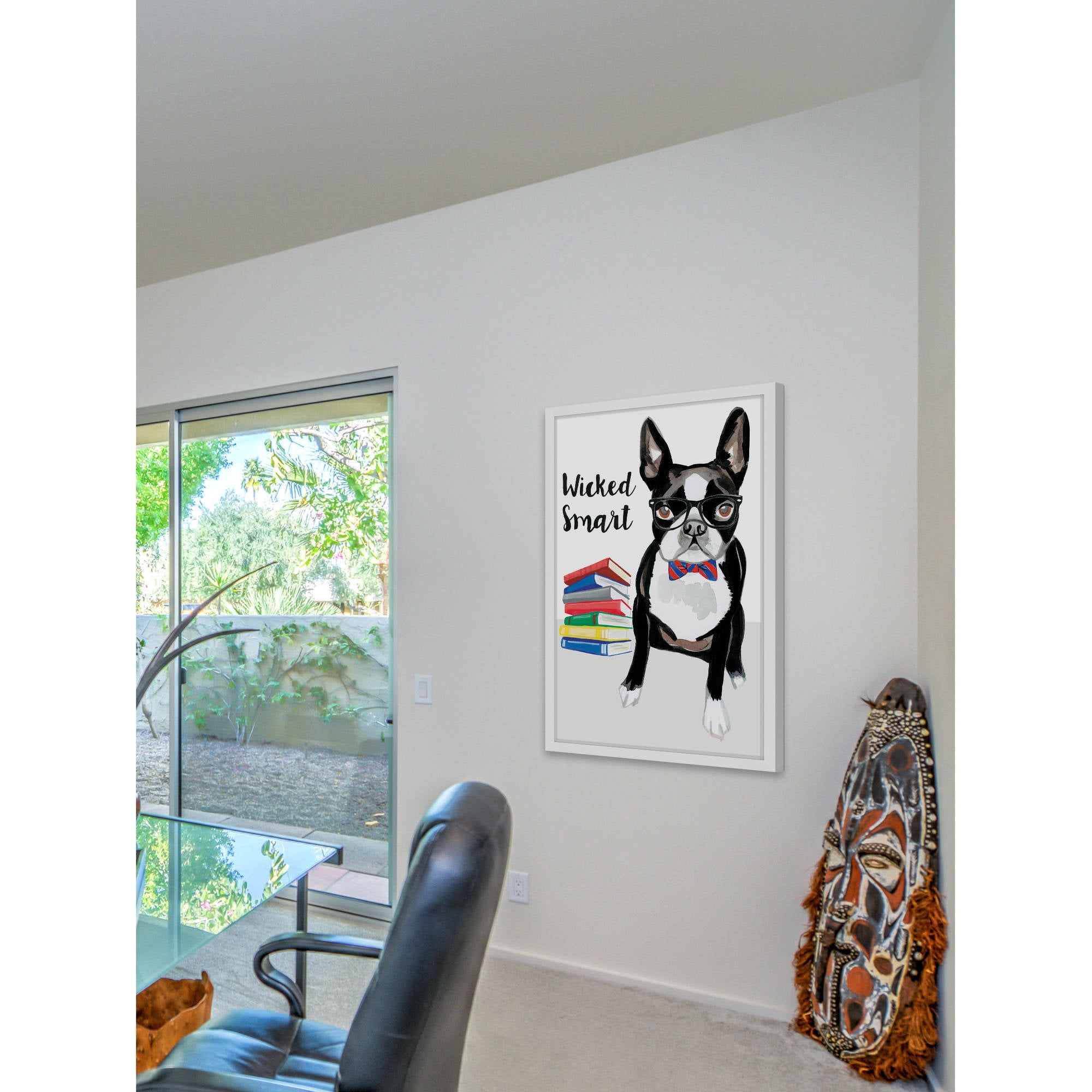 Marmont Hill "Smart Terrier" by Molly Rosner Framed Painting Print