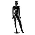 thumbnail image 2 of SSWBasics  Mannequin Full Body Female Glossy Black Cameo Fiberglass with Base  Height 5'10" - Full Body Mannequin Female Display, 2 of 2