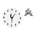 thumbnail image 1 of Reloj De Pared De Bailarina De Ballet Con Figuras De Búho, Escultura De Estatua De Animal Moderna Para Una Encantadora Cocina, Oficina, Decoración Del Hogar, Mesita De Noche, 1 of 8