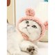 thumbnail image 4 of 1pc-Cat Hat, Cute Plush Cat Head Cover, Small Dog Hat, Warm And Cold Protection, 4 of 5