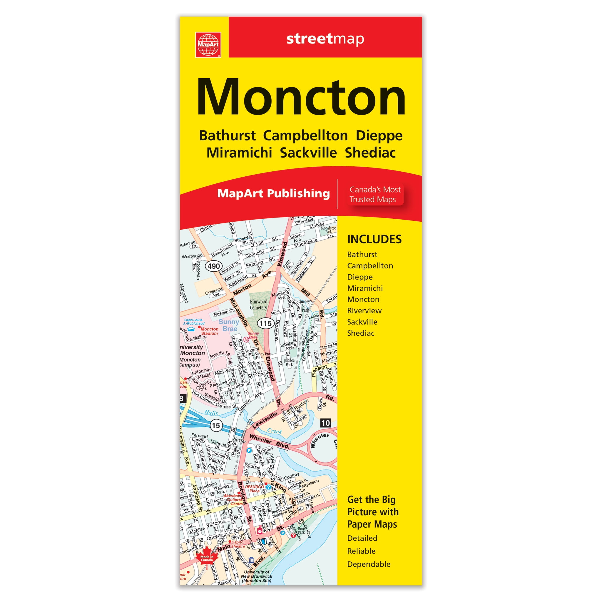 Carte Moncton NB