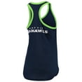 thumbnail image 2 of Women's G-III 4Her by Carl Banks College Navy Seattle Seahawks Tater Tank Top, 2 of 4
