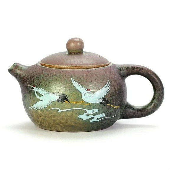 Jingdezhen Vintage Kiln Change Ceramics Tea Pot Handmade Kettle Porcelain Teapot Oolong Tea Chinese Tea Set