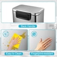thumbnail image 6 of Kselythan 13 Gallon/50 L Garbage Can, Stainless Steel Kitchen Step Trash Can, Rectangular Metal Kitchen Garbage Bin with Soft Close Lid, Fingerprint-Proof Trash Bin, 6 of 9