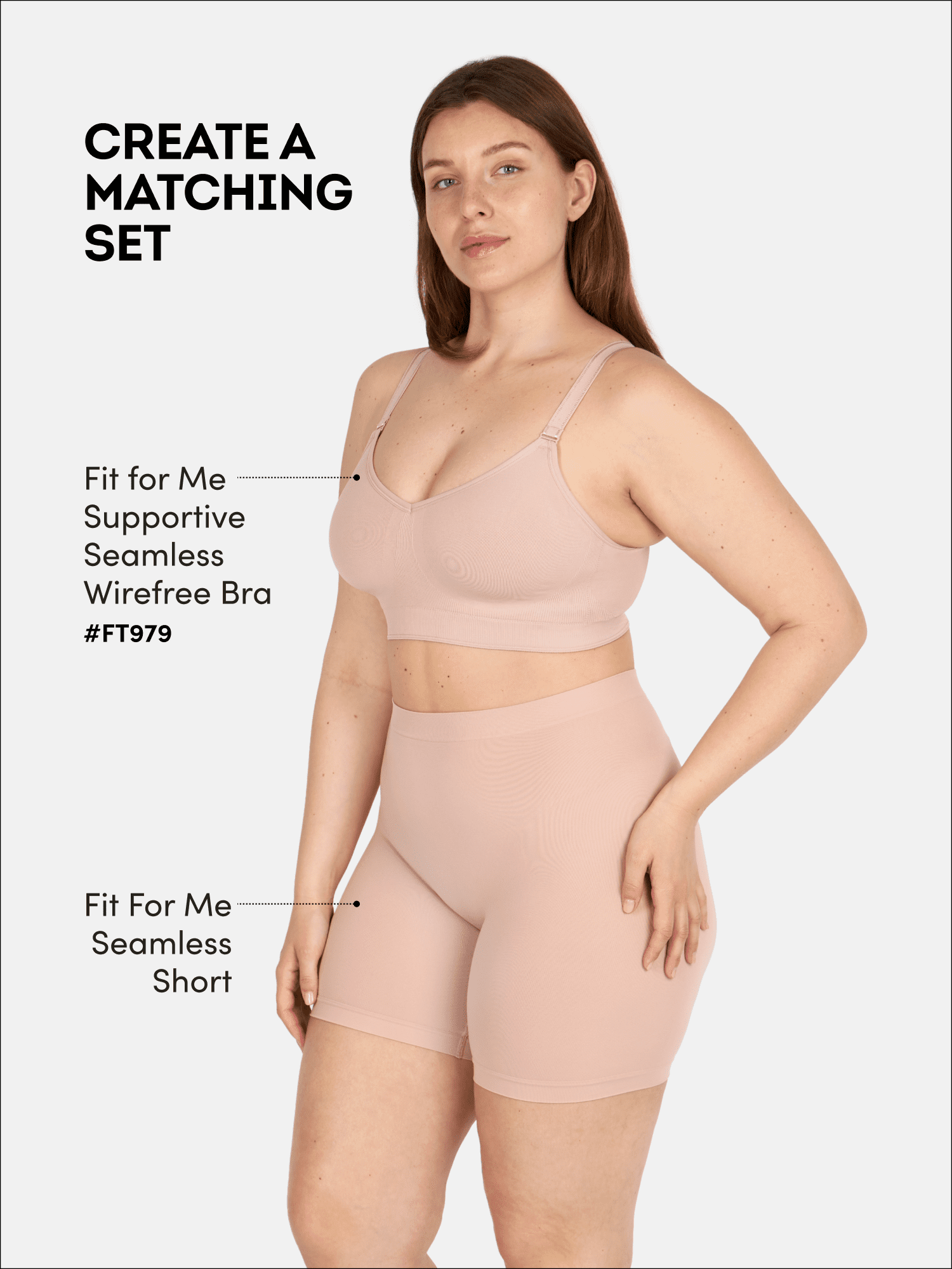 Fit for Me by Fruit of the Loom Women's Plus Size Seamless Short, 2-Pack, Sizes 1X-4X