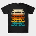 thumbnail image 1 of Retro Cassette Tape Stack Vintage 80s Music Unisex T-shirt C00672, up to size 5XL, 1 of 4