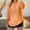 Orange, variant on Women Long Sleeve Loose Fit Tops, Cotton Linen Button Down Shirts Collared Roll Up V Neck Blouses Casual Loose Basic Solid Tunic Tops, Orange