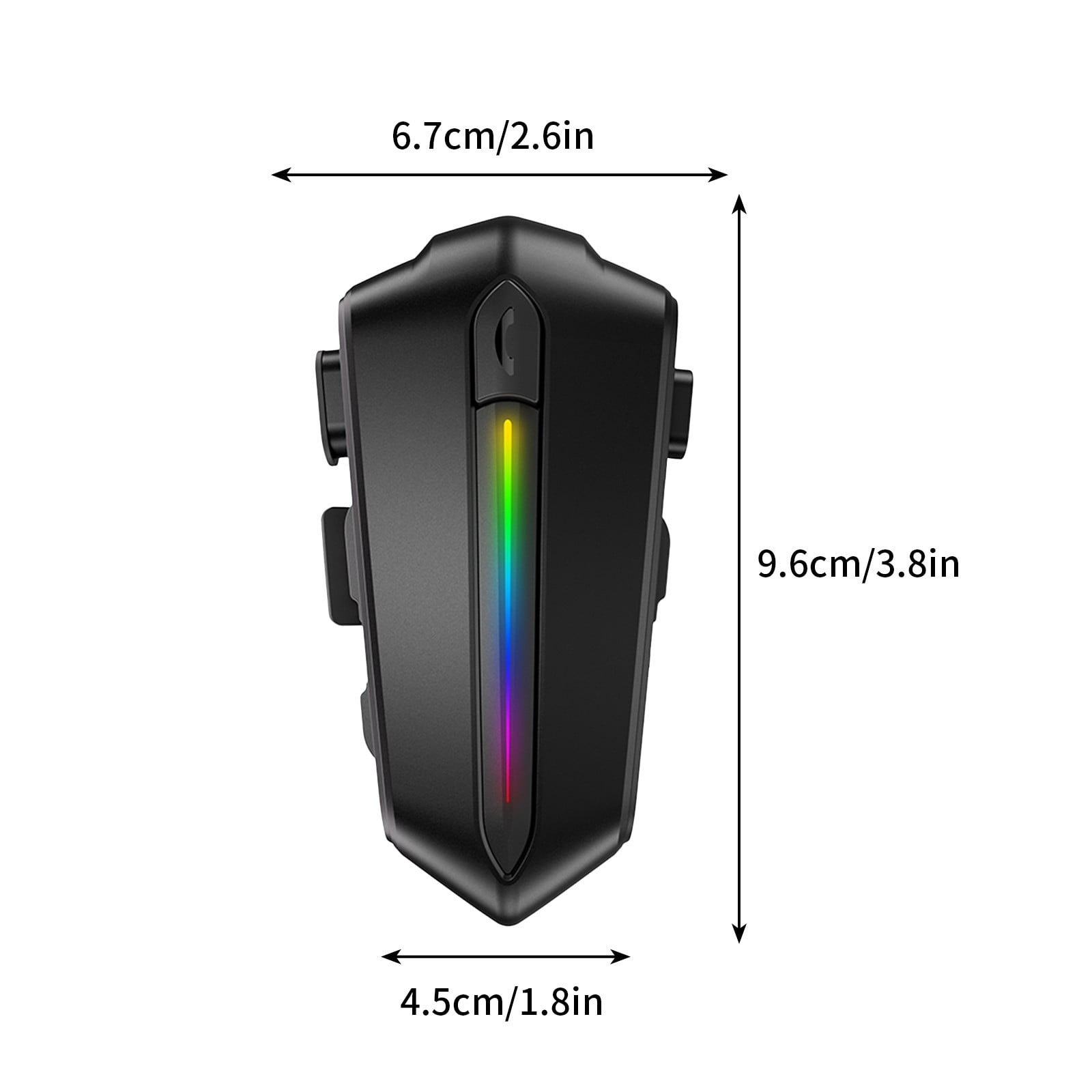Motorcycle helmet Bluetooth headset, smart all-in-one listening to music, calling, takeaway, running errands and riding, 48H Long Battery Life, Outdoor Sports and Safe Commuting Adventures