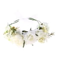 thumbnail image 3 of 2 Uds Diadema Corona Floral Guirnalda Soledad Blanco Rosa, 3 of 7