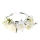thumbnail image 4 of longrunhome - Juego de 2 diademas de flores con cinta para el pelo para boda Blanco Púrpura 2 jinwen Diadema de flores, 4 of 7