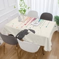 thumbnail image 2 of Yayeee Tablecloths for Rectangular Tables 54 x 54 inch Party Table Cover, Black Astronaut, 2 of 6
