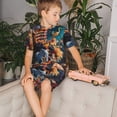 thumbnail image 4 of Lsque Ensemble de Pyjama Léger 2 Pcs en Coton Ajusté Motif Spirale Animal pour Filles - 4TG, 4 of 6