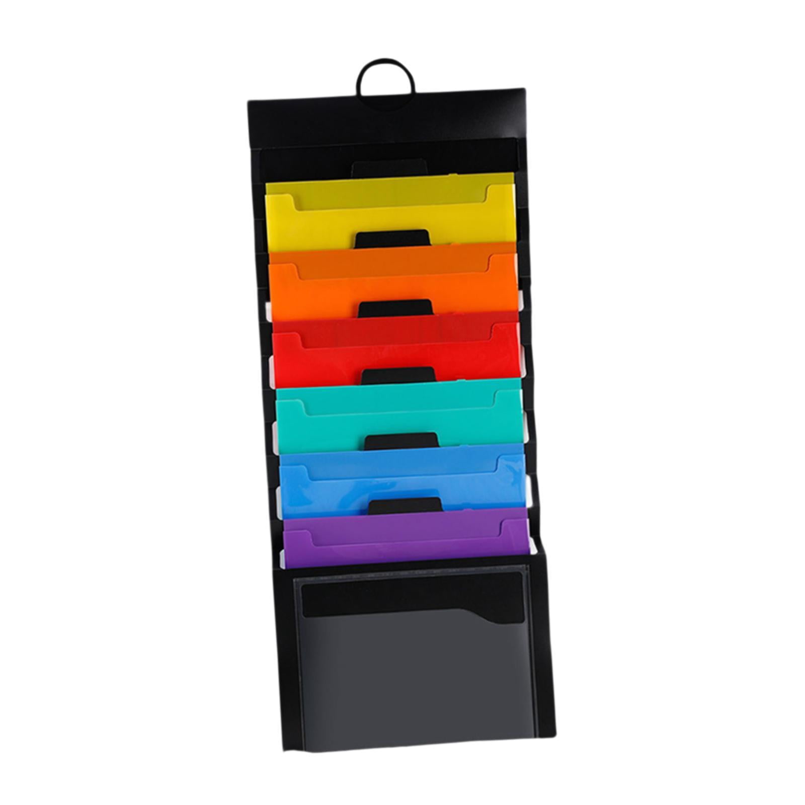 figatia Expanding File Folder Accordion File Organizer 6 Pocket Multifunctional Hanging File Organizer for files Organization Meeting