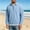 Blue, variant on Men’s Waffle Knit Quarter Zip Polo Shirt with Long Sleeve, Collared Pullover Tops for Golf Travel Fishing Daily Wear Size 3XL Navy