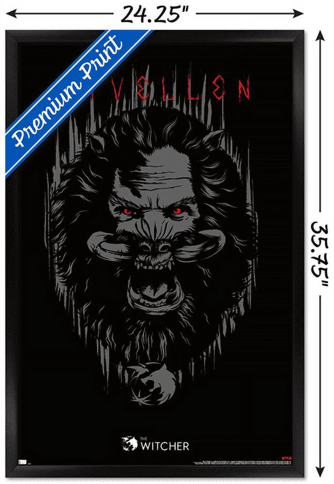Netflix The Witcher Season 2 - Nivellen Wall Poster, 22.375" x 34", Framed