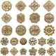 thumbnail image 1 of Broches de aleación exquisitos con pedrería, juego dorado de 24 piezas para ramos y vestidos de novia, 1 of 8