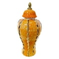 thumbnail image 4 of Jarrón de porcelana con forma de jengibre, florero de cerámica, jarrón chino estético, tarro de templo, capullo 18cmx18cmx36cm, 4 of 9