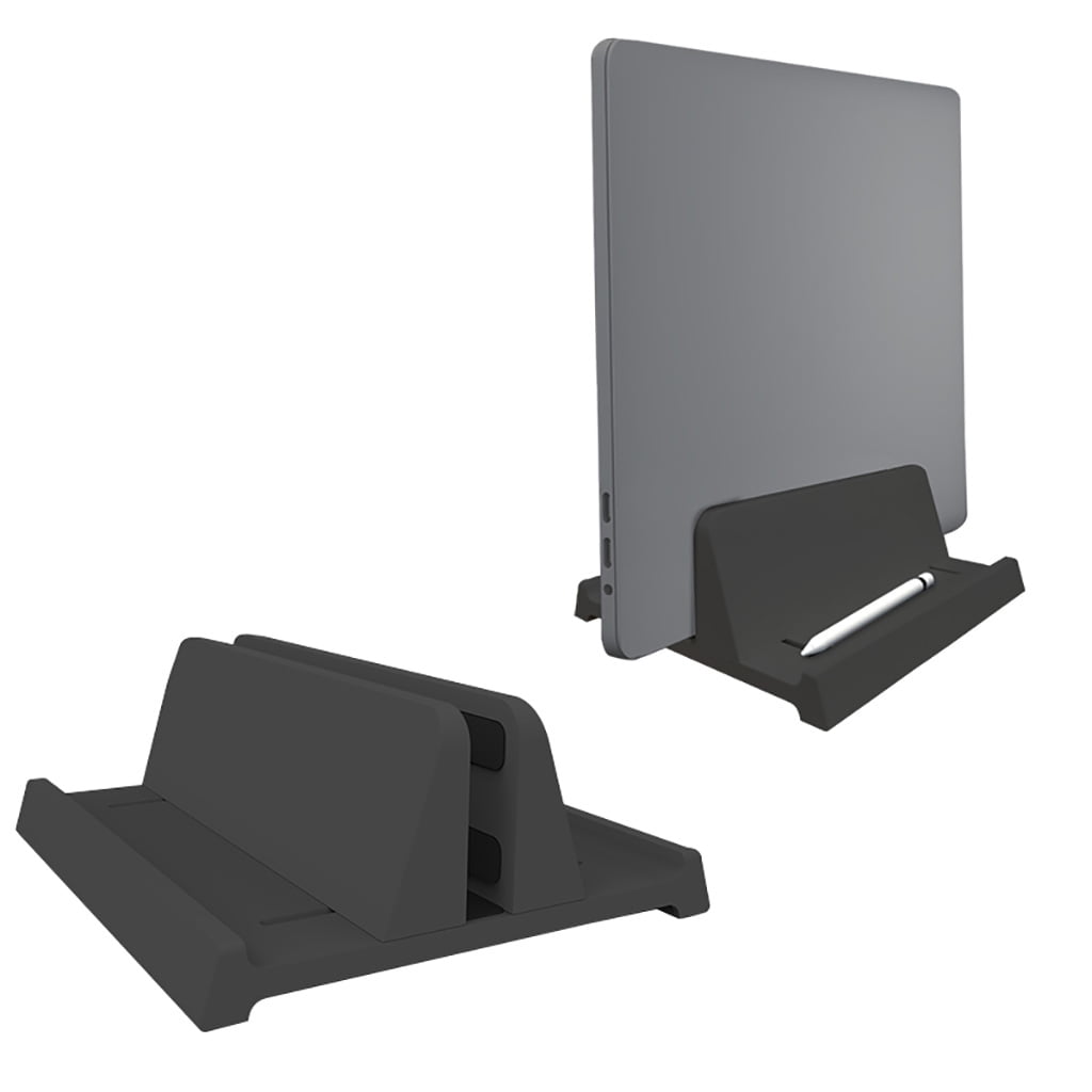 Vertical Laptop Stand Holder Desktop Stand with Adjustable Dock Fits All Laptops