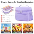 thumbnail image 3 of Bolsa de almuerzo DALINDA para mujer, ligera y aislante, color morado, 3 of 9