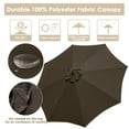 thumbnail image 3 of Yescom 9ft UV 30+ Aluminum Outdoor Patio Umbrella with Crank & Tilt 8 Ribs Air-vented for Garden Table Market Yard, 3 of 9