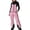 Pink, variant on Big Kids Girls Snow Bib Pants Waterproof Insulated Ski Overalls with Adjustable Shoulder Straps Full Length Winter Snowboard Pants with Zip Pockets for Skiing Hiking and Outdoor Play