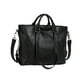 thumbnail image 4 of Bolso tote de trabajo elegante para mujer, con compartimentos, de piel sintética, ideal para la playa o el trabajo. Negro, 4 of 9