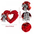 thumbnail image 2 of CNKOO Valentines Guirlande Décor-Valentines Guirlande pour Porte d'Entrée Arc Rouge Coeur Guirlande pour Décorations d'Intérieur Extérieur Valentines Jour Coeur en Forme de Couronne Signe Mur Suspendu Décor, 2 of 6