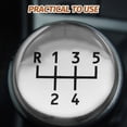 thumbnail image 4 of LOLIPPYY Car Manual Transmission Sticker Silver Drip Gel Car Gear Shift Decal 1Set, 4 of 8