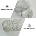 thumbnail image 2 of Roof Gutter Guard Filter Strainer for Leaves Debris Blockage 2Pcs Silver Aluminum Alloy, 2 of 8