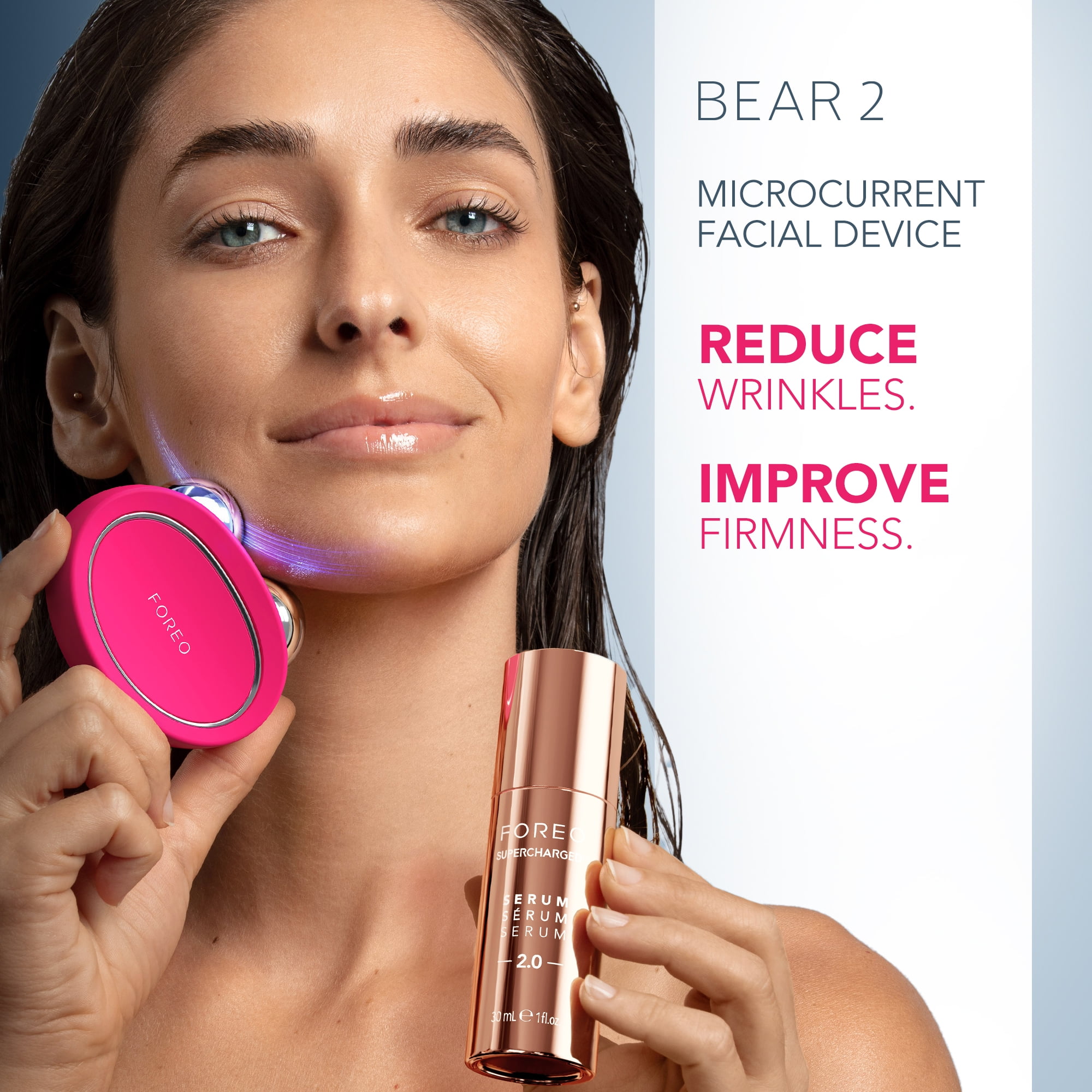 FOREO BEAR 2 Set, Microcurrent Face Sculpting Kit, Anti-Aging