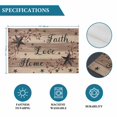 thumbnail image 6 of Farmhouse Star Brown Placemats Set of 4, Retro Branches Berry Wooden Grain Placemats for Dining Table, Place Mats for Kitchen Tabletop, Waterproof Wipeable Dining Table Mats Set, 6 of 9