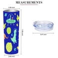thumbnail image 4 of 20oz Cute Dinosaur Astronaut Space Travel Pattern Stainless Steel Tumbler，Coffee Cups With Lids， Perfect Gifts For Birthday Holiday Gifts For Women and Men., 4 of 8