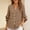 Coffee, variant on Only Moment Blouses for Women Long Sleeve V Neck Ruffle Sleeves Cotton and Linen/Wash Water Wrinkled Cloth with Oversized Collar Slim Fit Blouse Elegant Stand Out Lapel Top Blue,XL